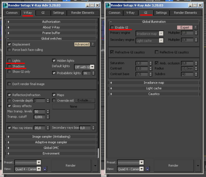 Как сохранить настройки vray в 3ds max
